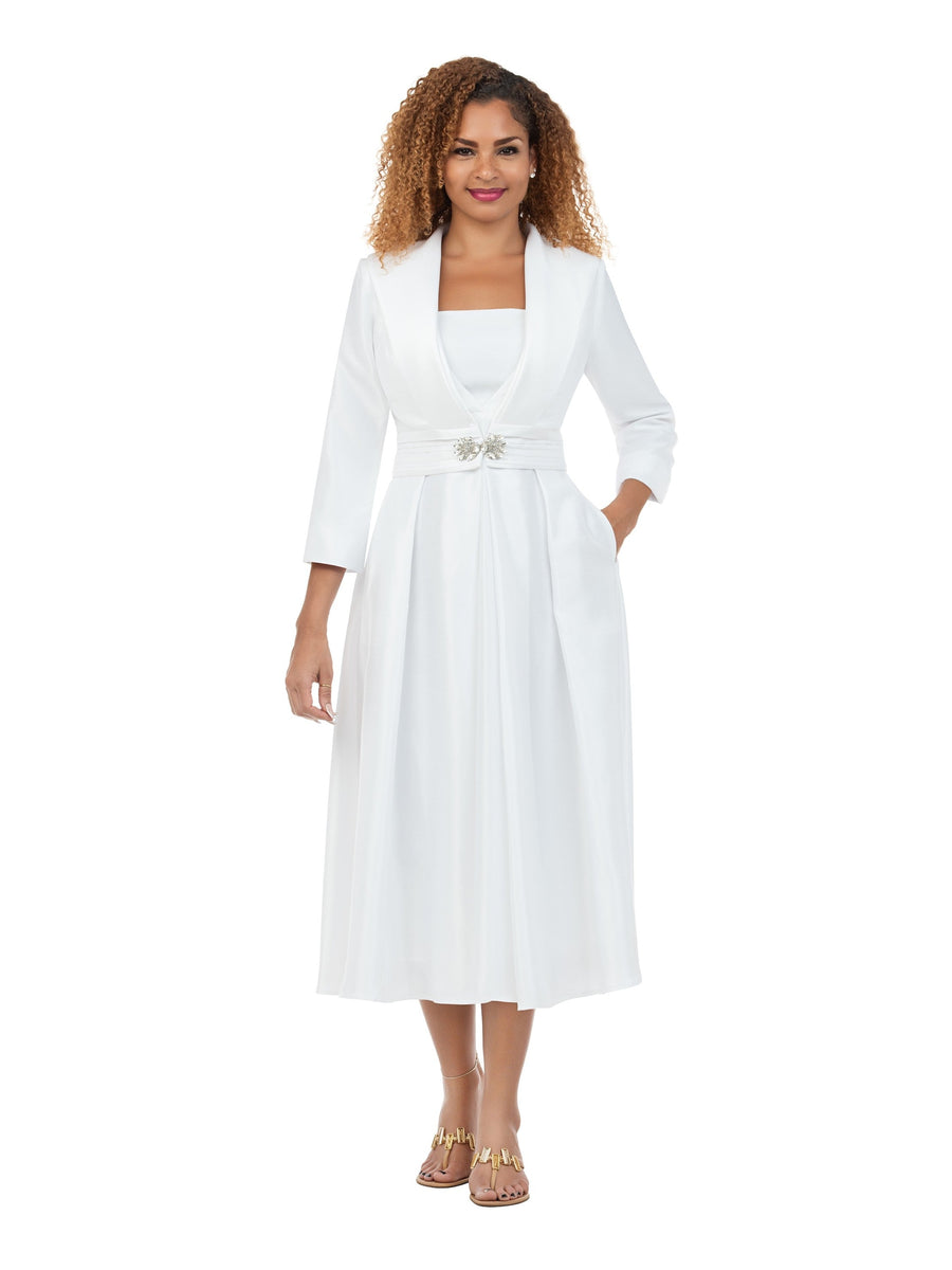 Luxe Shantung 2pc Midi Dress&Bolero Jacket - Plus