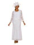 2pc Lace Maxi Dress with Sheer Bolero Jacket