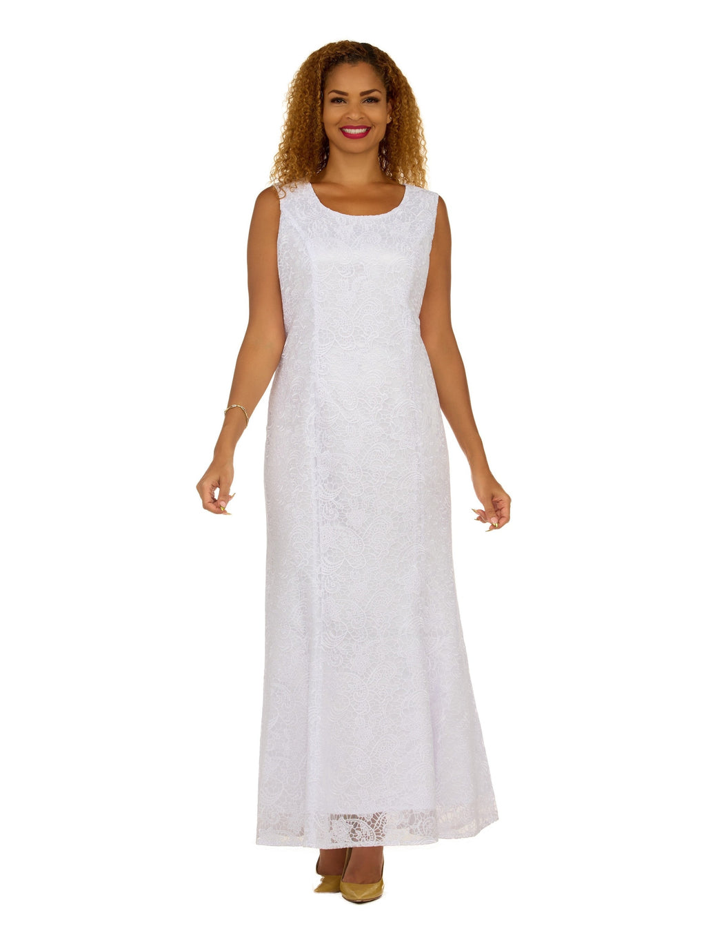2pc Lace Maxi Dress with Sheer Bolero Jacket