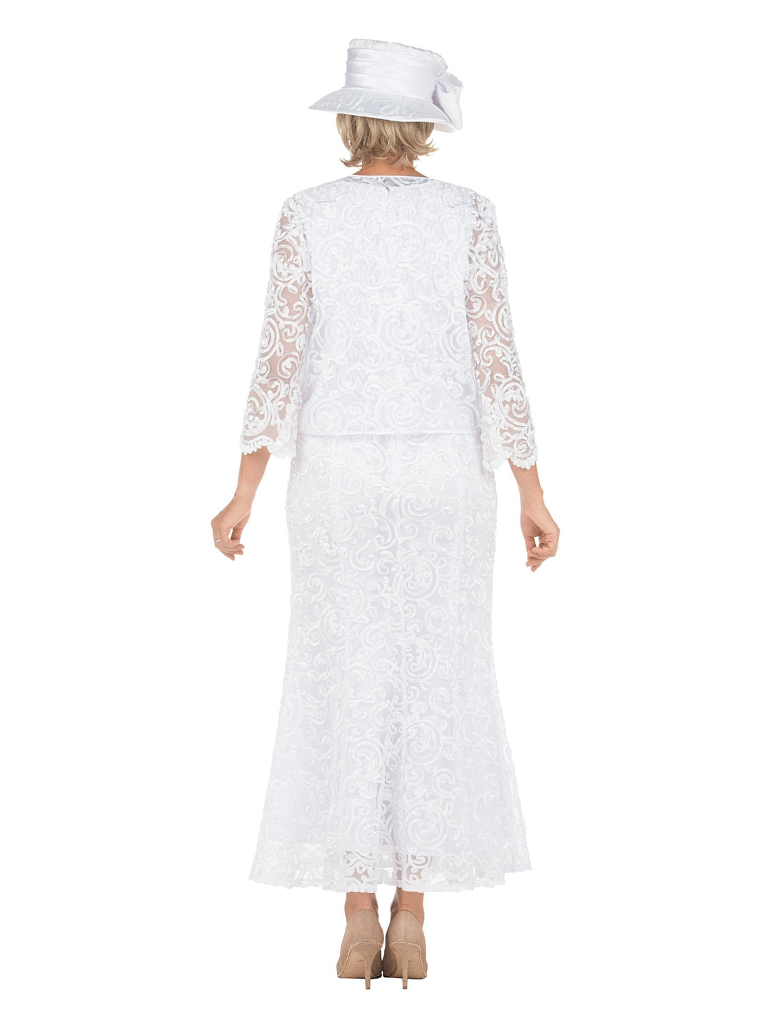 2pc Lux Lace Bolero Jkt Dress