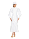 Silky Twill Bubble Sleeve Asymmetric Dress