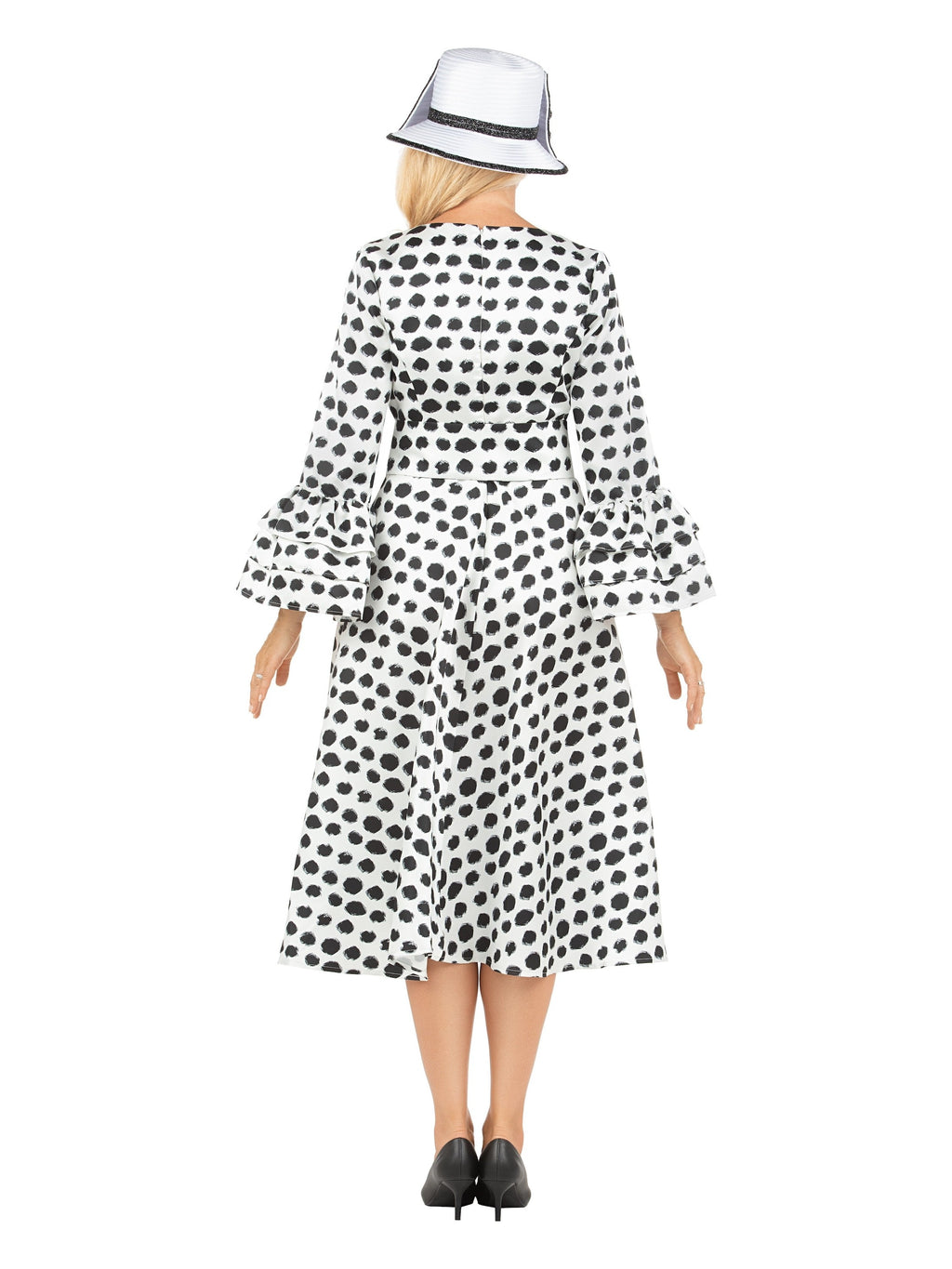 A-line Prt Dress in Silky Twill w/ Belt