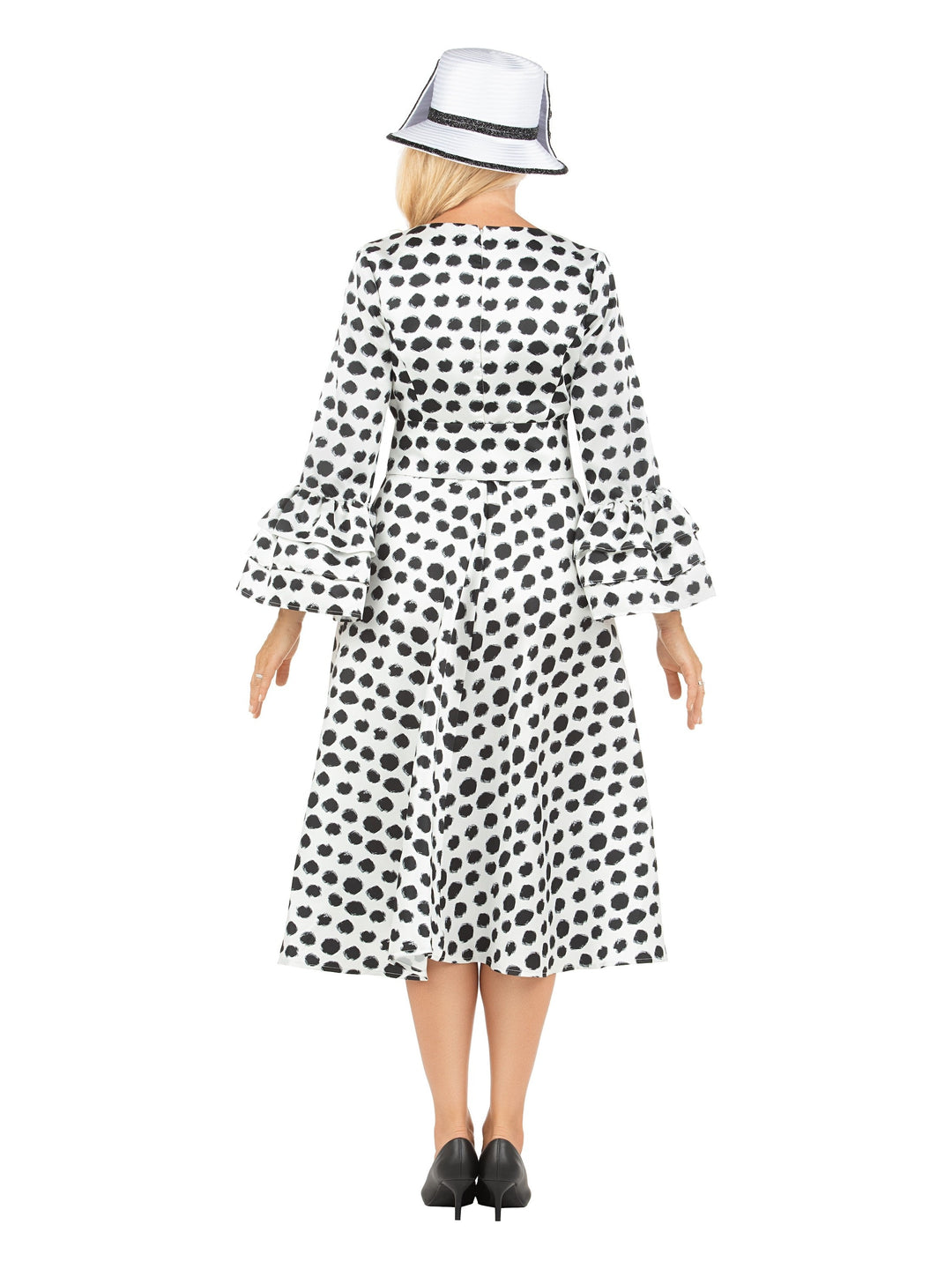 A-line Prt Dress in Silky Twill w/ Belt