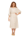 Flowy Button Down Shirt Dress