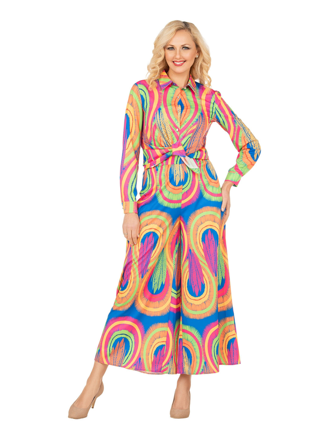 Colorful Confidence Printed 2-pc Pants Set