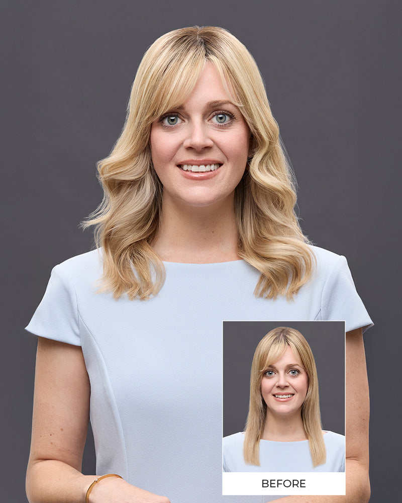 EasiPart HH XL 12 inch (Exclusive) | Remy Human Hair Clip-in Crown Volumizer Topper by Jon Renau