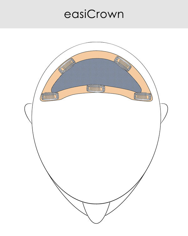 EasiCrown HD 12 inch | Clip-in Crown Volumizer Topper by Jon Renau