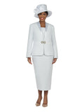 3pc Brocade Skirt Suit w/ Decorated Waistline-Plus