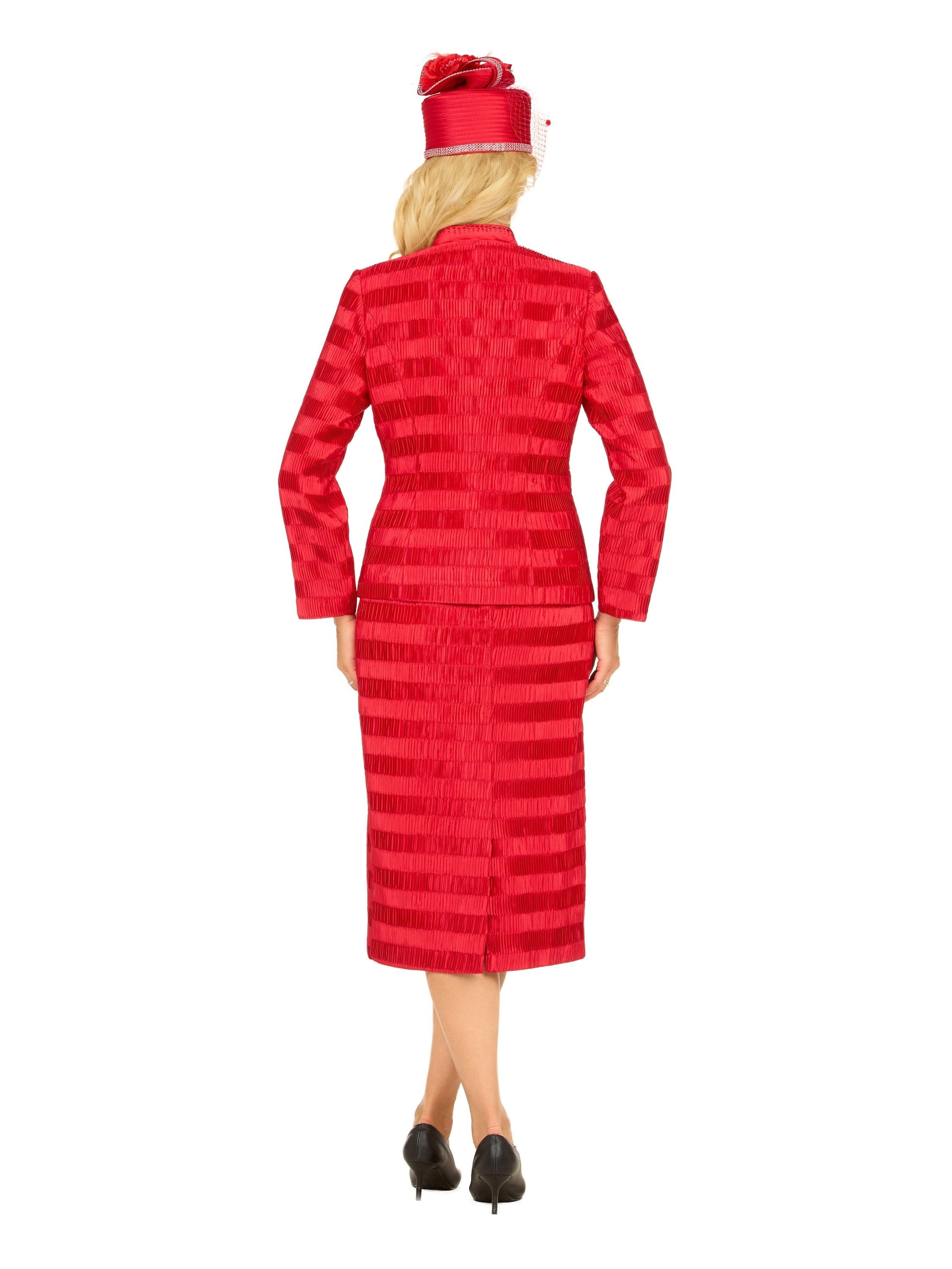 Classic Crinkle Satin 3pc Suit Ensemble-Plus
