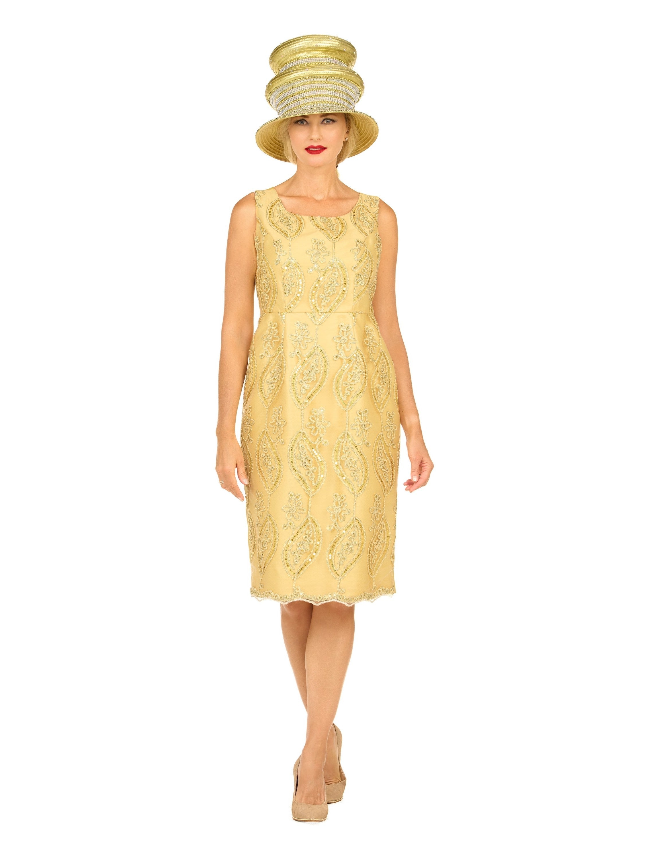 Embroidered Mesh 2pc A-Line Jacket Dress w/ Belt