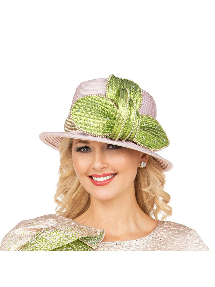 Luxury Rhinestone Trim Loop Crown Hat