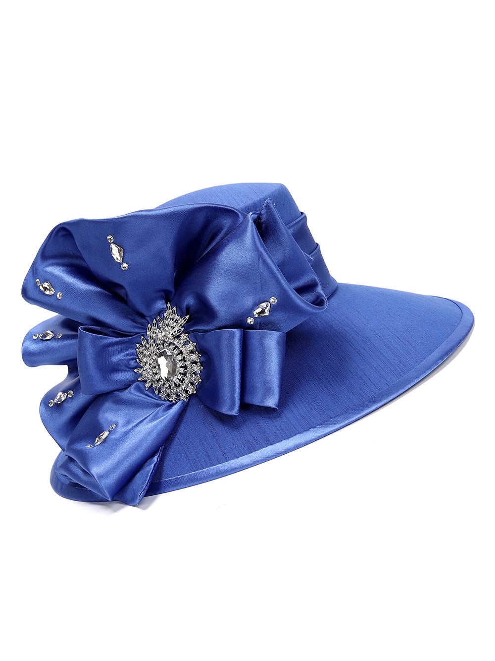 Oversized Embellished Flower Medium Brim Hat