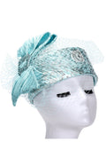 Brocade Pill Box w/ Bow & Veil