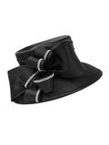 Medium Brim Hat w/ Oversized Flower Ribbon