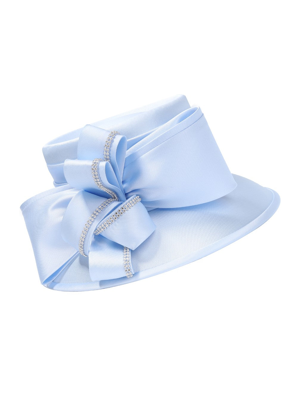 Medium Brim Hat w/ Oversized Flower Ribbon