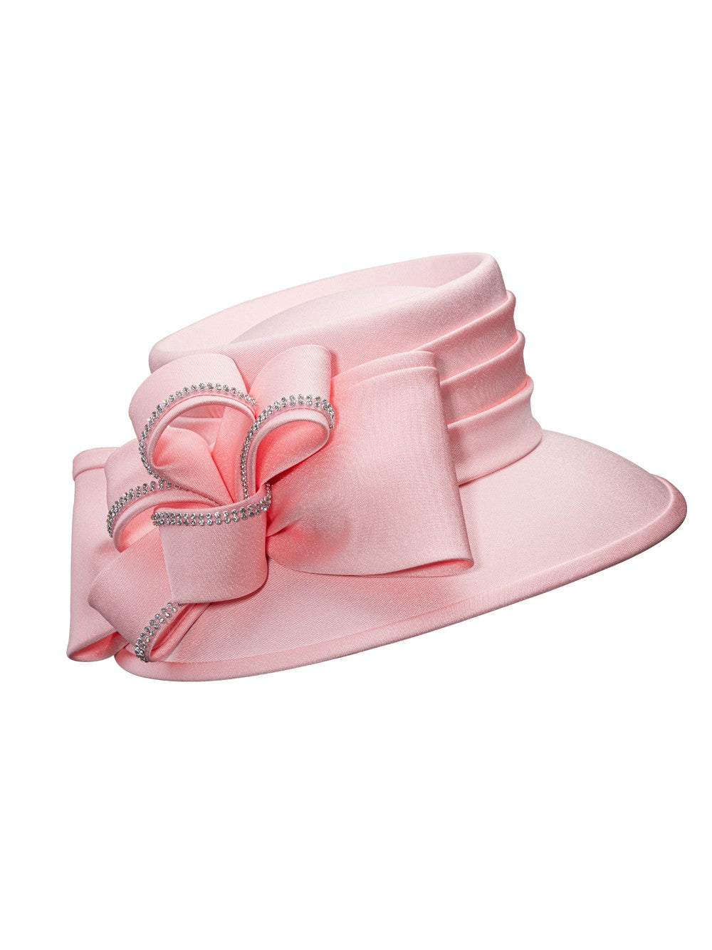 Medium Brim Hat w/ Oversized Flower Ribbon