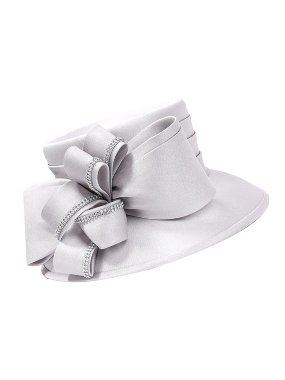 Medium Brim Hat w/ Oversized Flower Ribbon
