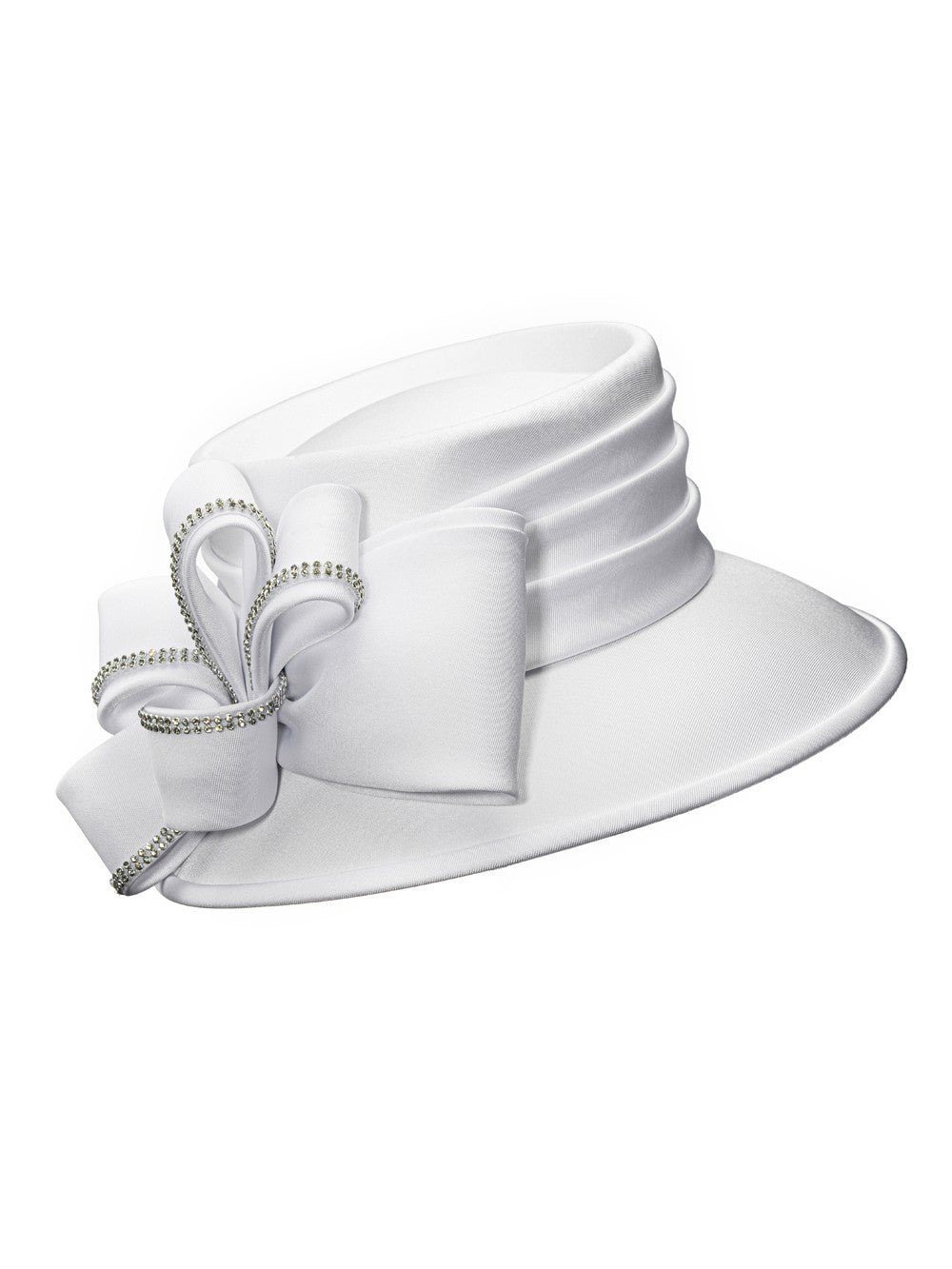 Medium Brim Hat w/ Oversized Flower Ribbon