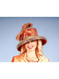 Med Brim Hat w/ Extensive Embellishments