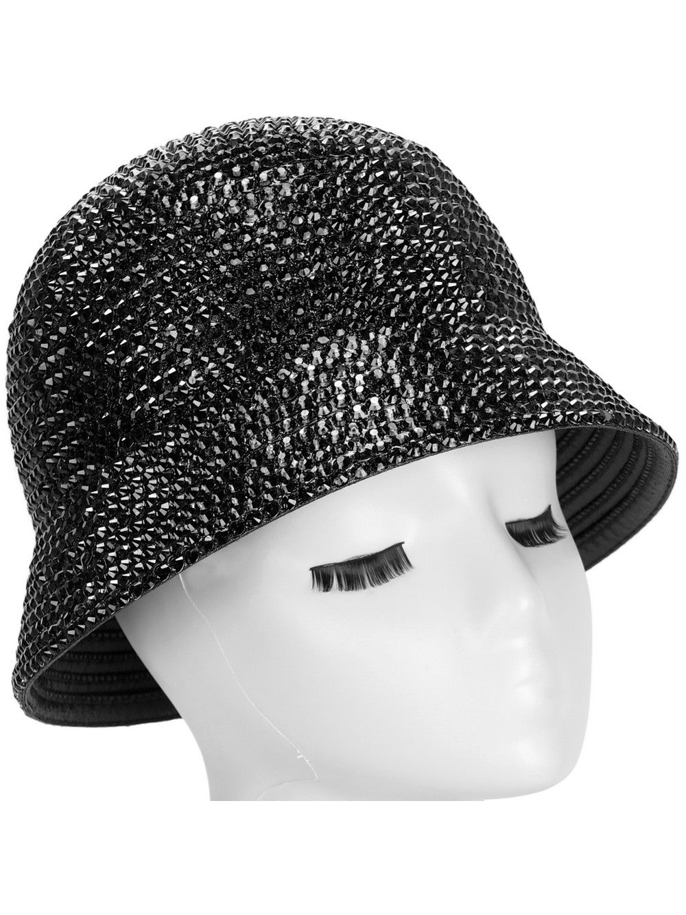 METALLIC STONED BUCKET HAT