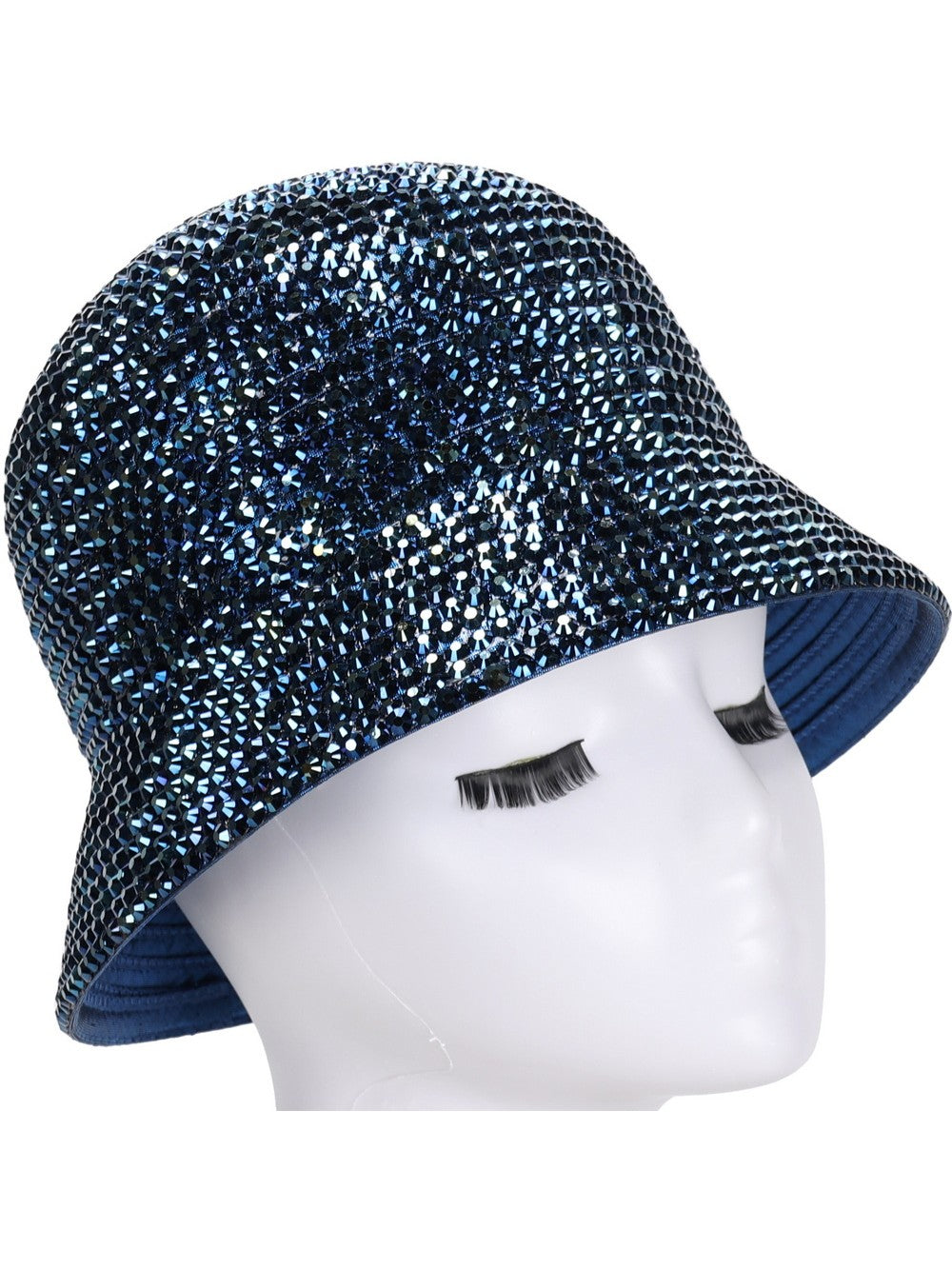 METALLIC STONED BUCKET HAT