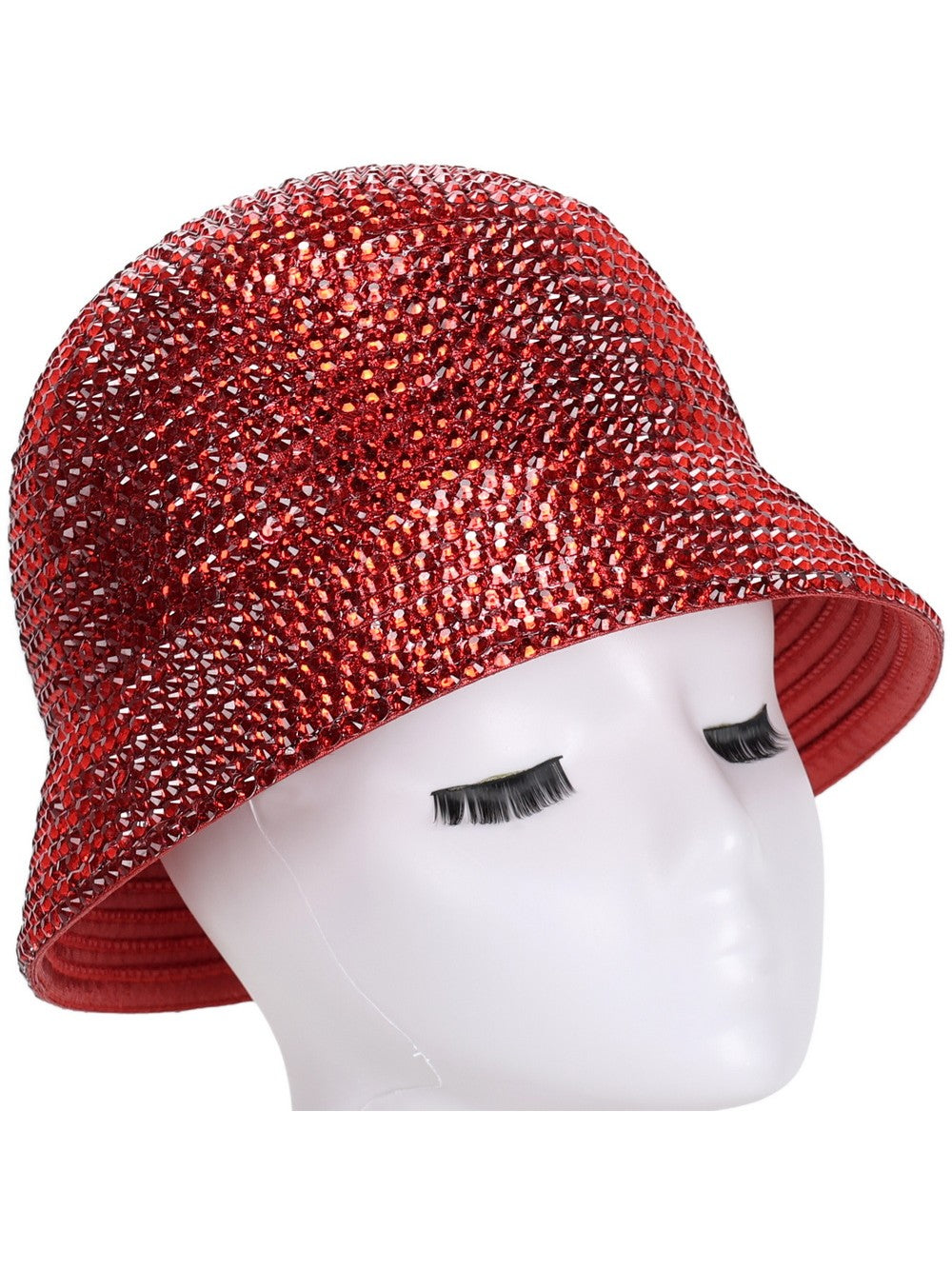 METALLIC STONED BUCKET HAT