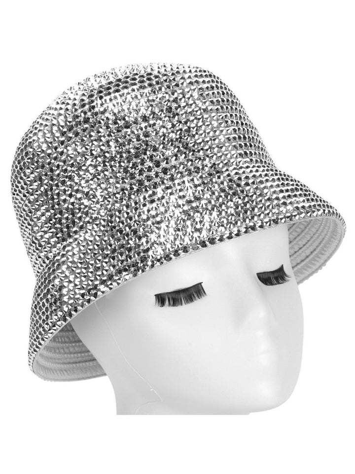 METALLIC STONED BUCKET HAT