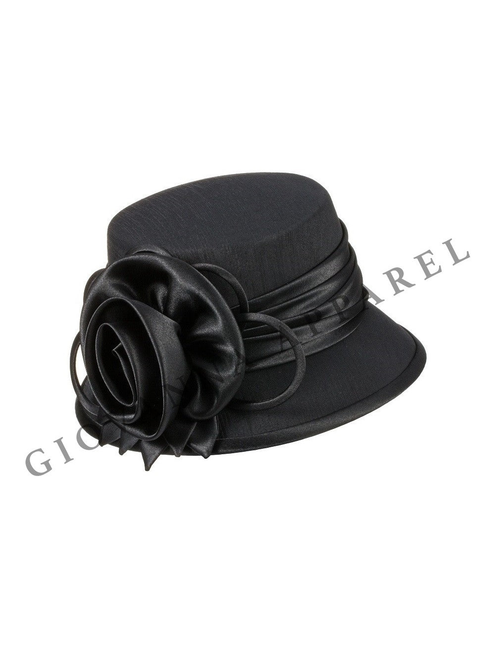 Small Brim w/ Ribbon Flower Basic Hat