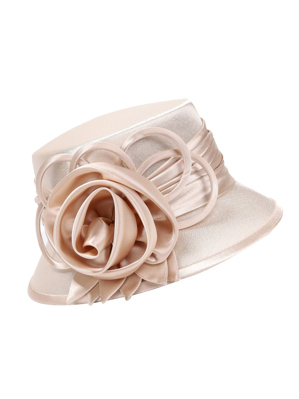 Small Brim w/ Ribbon Flower Basic Hat