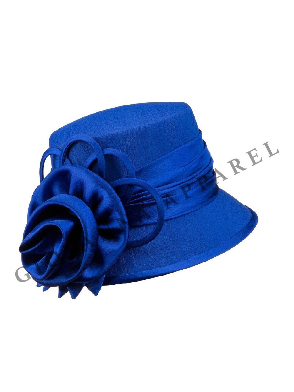 Small Brim w/ Ribbon Flower Basic Hat