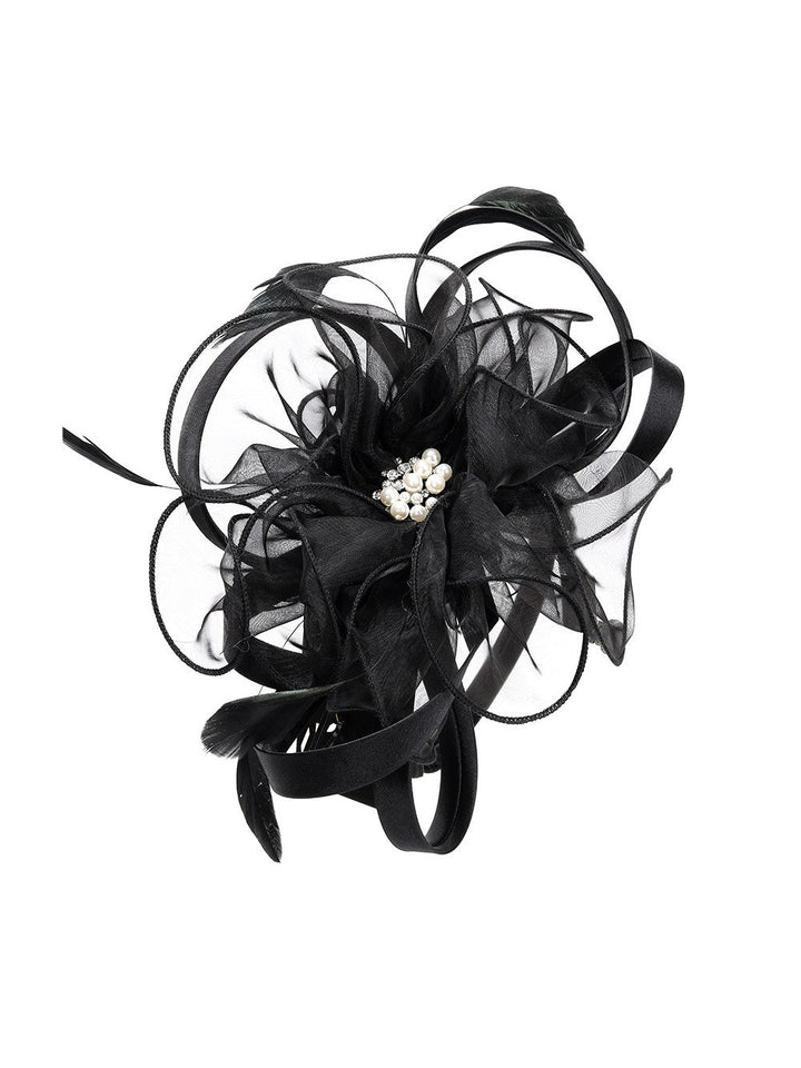 Organza & Feather Wild Flower Fascinator