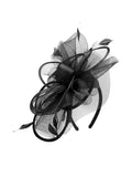 Mesh Wild Flower Fascinator w/ Feather