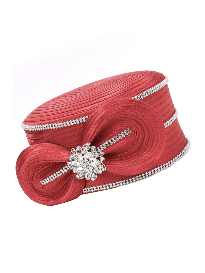 Satin Ribbon Pillbox w/ Rhinestones