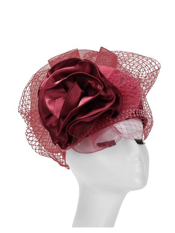Pillbox Hat w/ Ovsz Flower and Veil