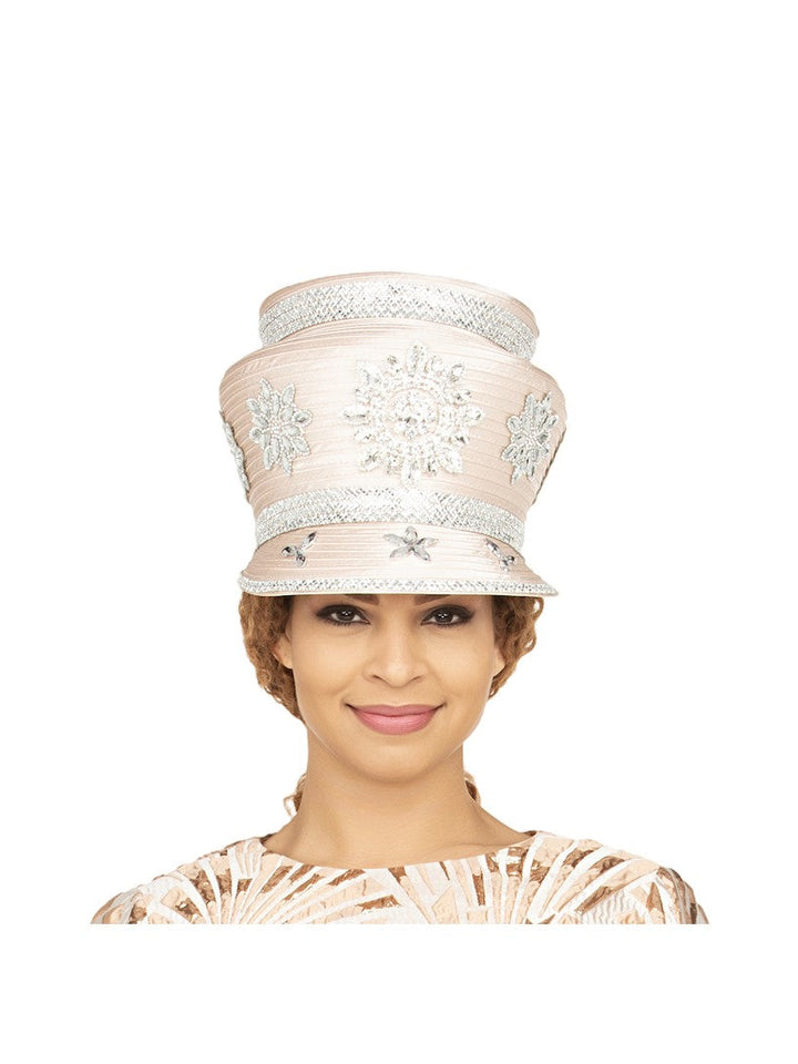 Rhinestone Patches Embellished Round Hat