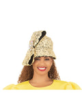 Bucket Hat in Lace w/ Bow & Brooch