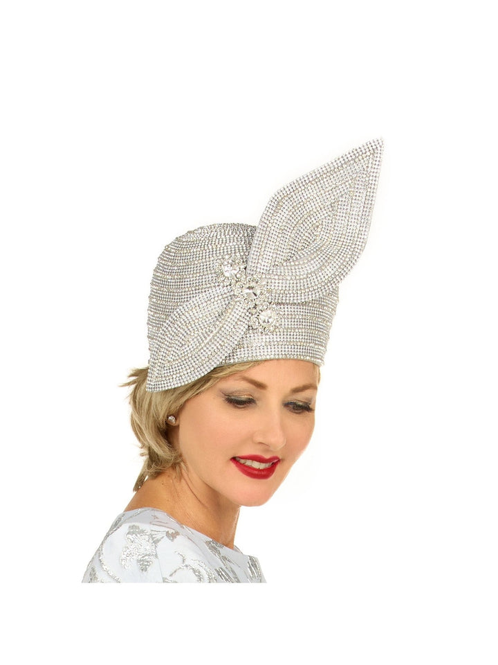 Fully Stoned Pillbox Hat w/ Bow