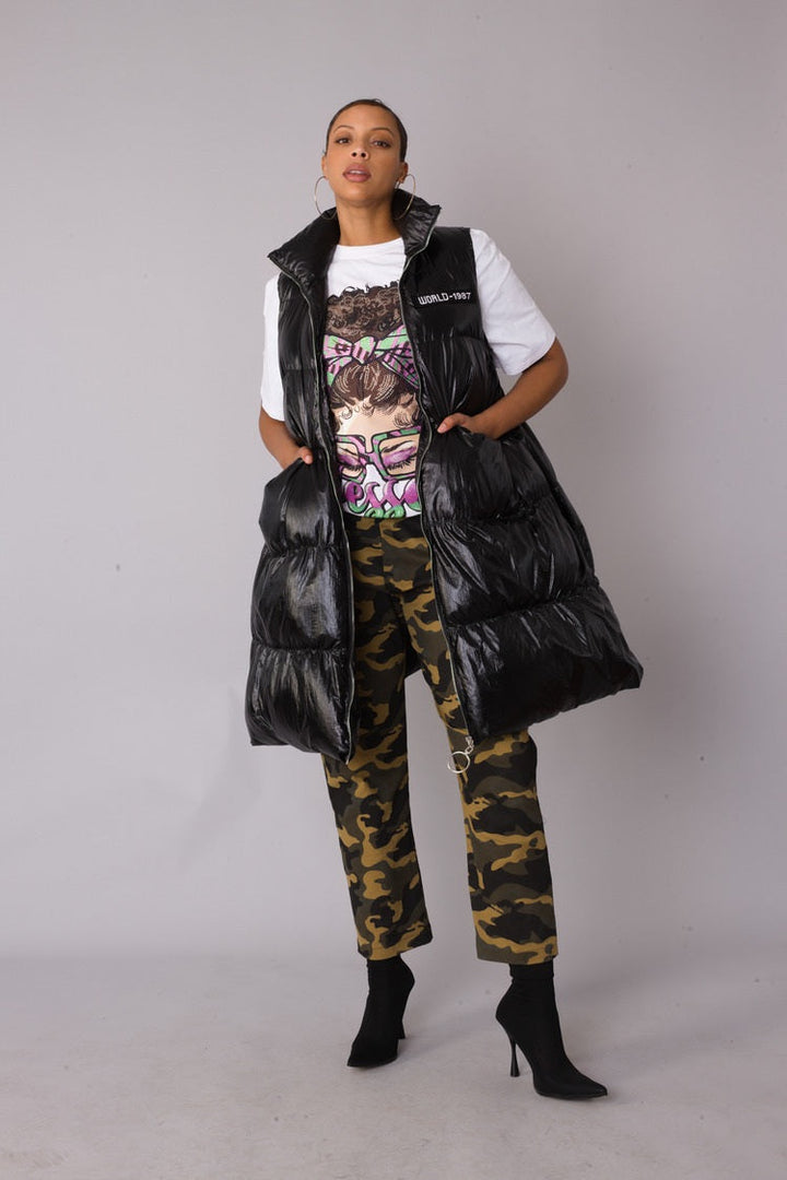 Tiered Puffer Vest - 81585