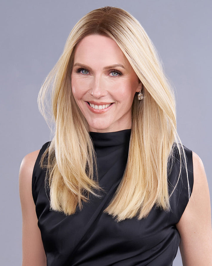 Top Trend Lace HD Straight 18 inch (Exclusive) | Lace Front & Monofilament Synthetic Hair Topper by Jon Renau