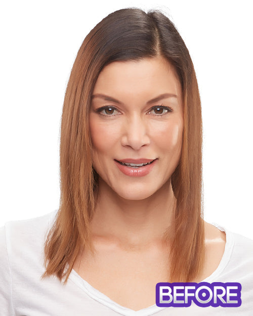 Top Form French 18 inch | Monofilament Remy Human Hair Topper by Jon Renau