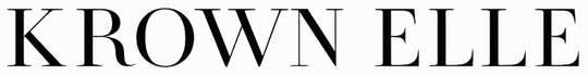 The text 'KROWN ELLE' is displayed in a black serif typeface against a solid white background.