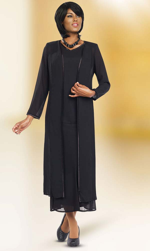 Misty Lane Skirt Suit Suit 13061C-Black