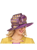 Luxury Crystal Crown Sculpted Wide Brim Hat