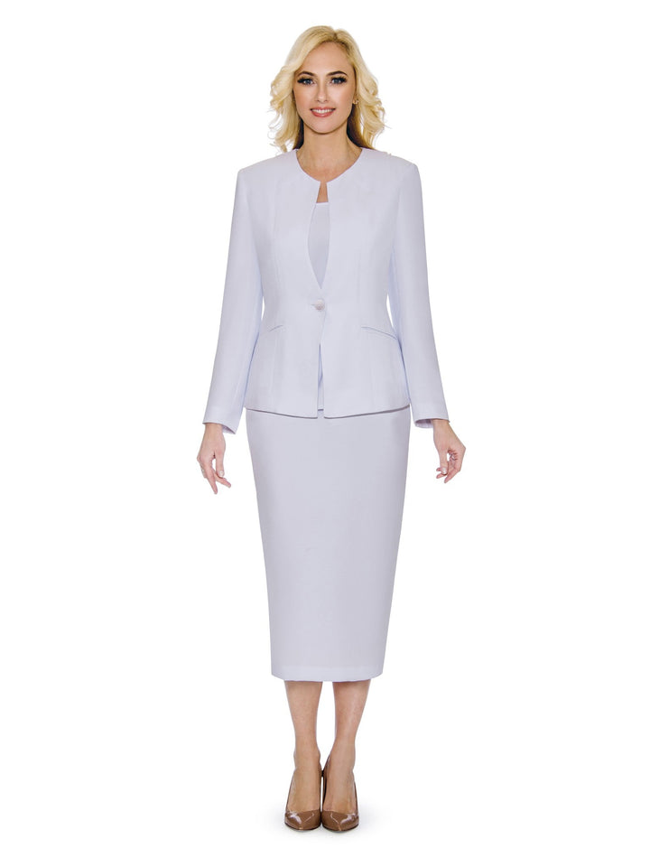 3pc Collarless 1-button Basic Suit - Plus
