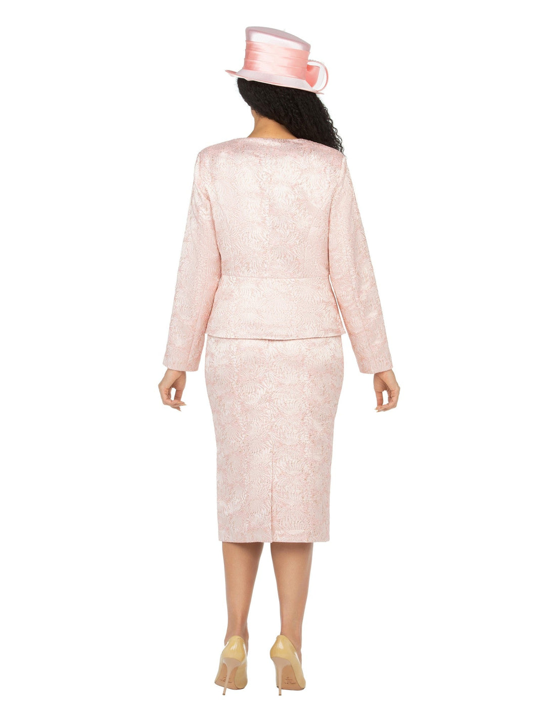 2pc Novelty/Brocade Skirt Suit w/ Metal Buttons