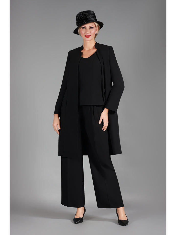 3pc Long Jkt+Cami+Pants Suit-Plus