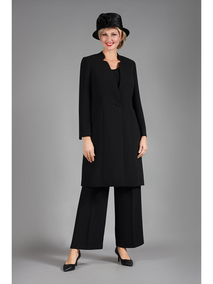 3pc Long Jkt+Cami+Pants Suit