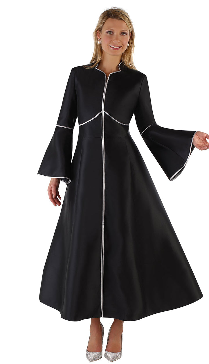 Tally Taylor Church Robe 4731C-Black/Silver