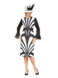 Bell Slv Blk/Wht Color Contrast Scuba Drs
