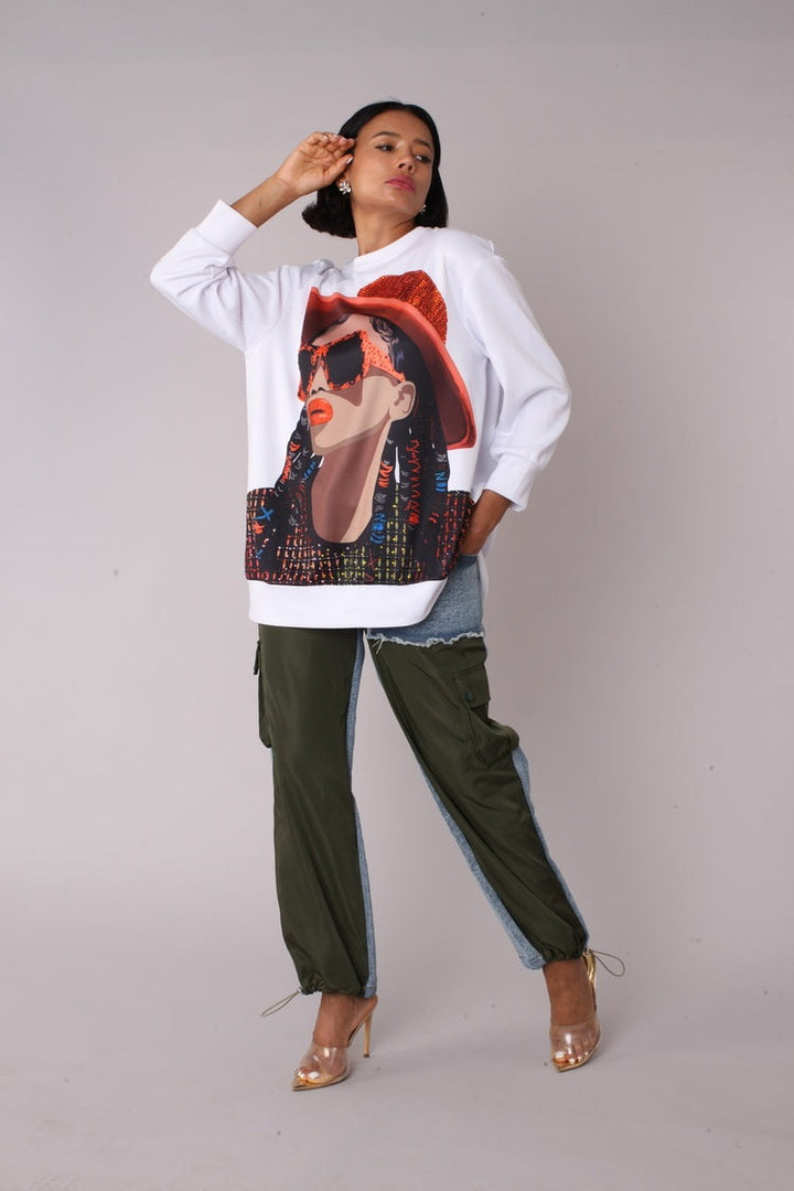 Artistic Portrait Graphic T-Shirt - 82392